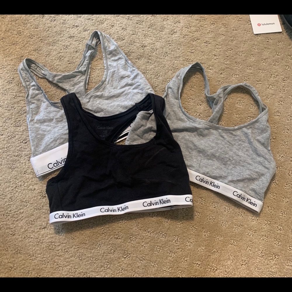 Calvin Klein Set of 3 Cotton Bralettes